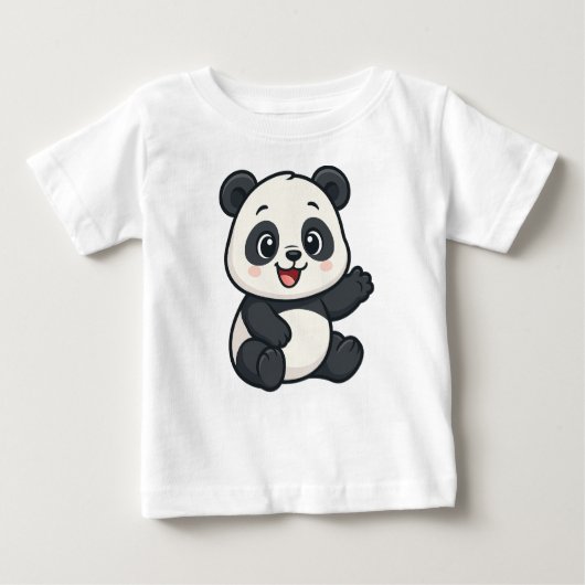Baby Panda Baby T-shirt (Vorderseite)