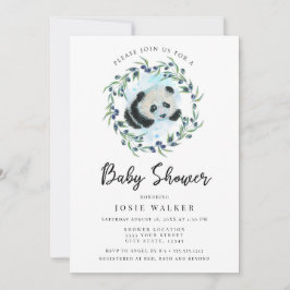 Baby Panda, Babydusche Einladung