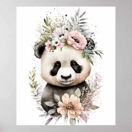 Baby-Panda-Bär Poster (Vorne)