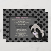 Baby-Panda-Bärn-Babyparty-Einladung Einladung (Vorne/Hinten)