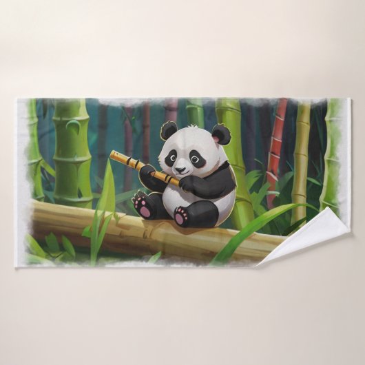 Baby Panda Bear Art für Kinder Badhandtuch Set (Badehandtuch)