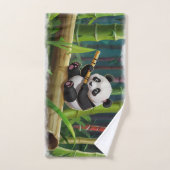 Baby Panda Bear Art für Kinder Badhandtuch Set (Handtuch)