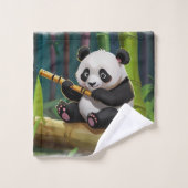 Baby Panda Bear Art für Kinder Badhandtuch Set (Waschlappen)