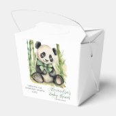 Baby Panda Bear Baby Dusche Geschenkschachtel (Rückseite)