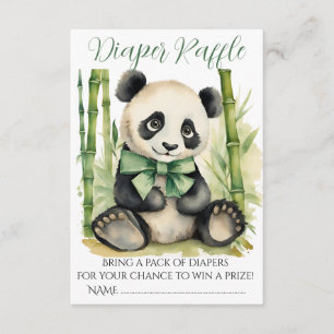Baby Panda Bear Baby Dusche Windelwanne Begleitkarte