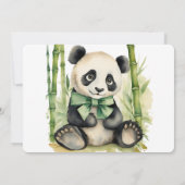 Baby Panda Bear Bear Bearly Wait Baby Dusche Einladung (Rückseite)