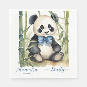 Baby Panda Bear Bear Bearly Wait Boy Baby Dusche Serviette
