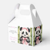 Baby Panda Bear Bear Bearly Wait Girls Baby Dusche Geschenkschachtel (Vorderseite)