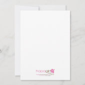 Baby Panda Bear Birth Announcement - Green Ankündigung (Rückseite)