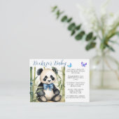 Baby Panda Bear Books for Baby Begleitkarte (Stehend Vorderseite)