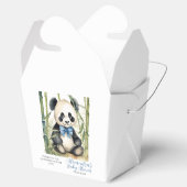 Baby Panda Bear Boy Baby Dusche Geschenkschachtel (Geöffnet)