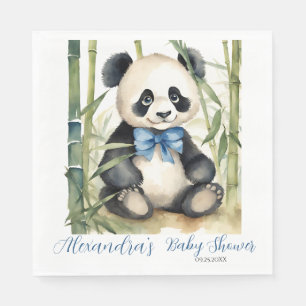 Baby Panda Bear Boy Baby Dusche Serviette