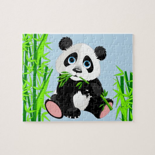 Baby Panda Bear Game Puzzle (Horizontal)