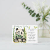 Baby Panda Bear Gender Neutral Books for Baby Begleitkarte (Stehend Vorderseite)