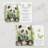 Baby Panda Bear Gender Neutral Books for Baby Begleitkarte (Vorne/Hinten)