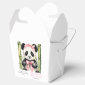 Baby Panda Bear Girls Babydusche Geschenkschachtel (Geöffnet)