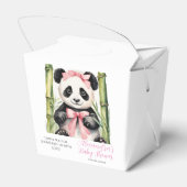 Baby Panda Bear Girls Babydusche Geschenkschachtel (Rückseite)