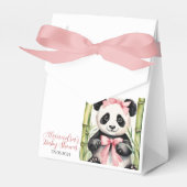 Baby Panda Bear Girls Babydusche Geschenkschachtel (Vorderseite)