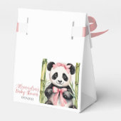 Baby Panda Bear Girls Babydusche Geschenkschachtel (Rückseite)