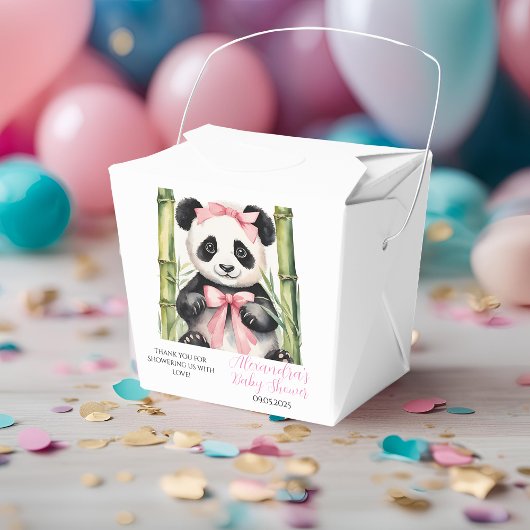 Baby Panda Bear Girls Babydusche Geschenkschachtel