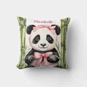 Baby Panda Bear Girls Personalisiert Kissen