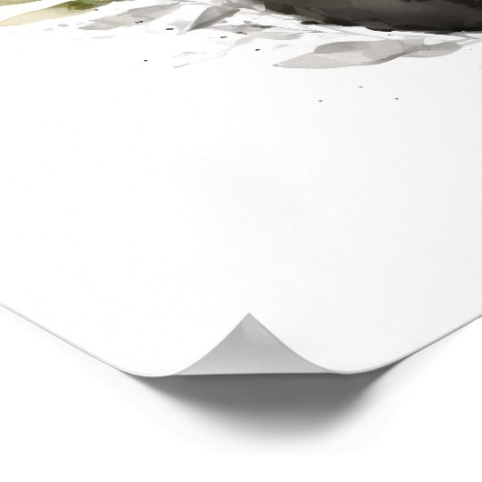 Baby Panda Bear Poster (Ecke)