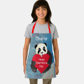 Baby Panda Bear umarmt eine Schürze mit einem groß (Insitu)