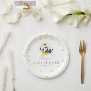 Baby Panda Brunch Babydusche Teller