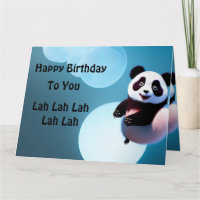 Baby Panda Bubbles, Jumbo Geburtstagskarte