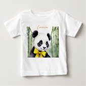 Baby Panda Gender Neutral Baby T-shirt (Vorderseite)