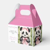 Baby Panda Girl Bear Bear Bearly Wait Baby Dusche Geschenkschachtel (Rückseite)