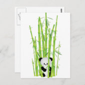 Baby Panda im Bamboo-Wald Postkarte (Vorne/Hinten)