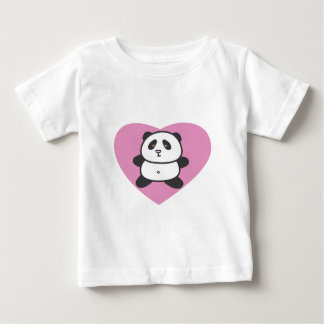 Baby Panda in Pink Heart Kleinkinder T Shirt