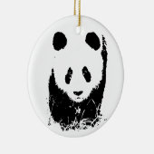 Baby Panda Keramik Ornament (Rechts)