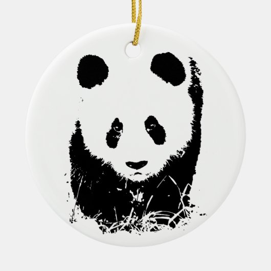 Baby Panda Keramik Ornament (Vorne)