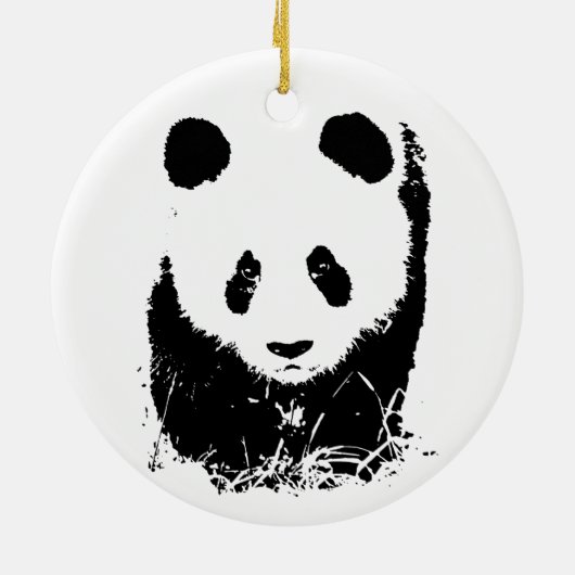 Baby Panda Keramik Ornament (Hinten)