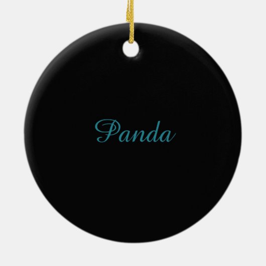 Baby Panda Keramik Ornament (Hinten)