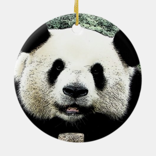 Baby Panda Keramik Ornament (Hinten)