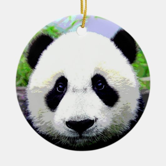 Baby Panda Keramik Ornament (Vorne)