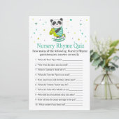 Baby Panda Kinderzimmer Rhyme Quiz Babyduschenspie (Stehend Vorderseite)