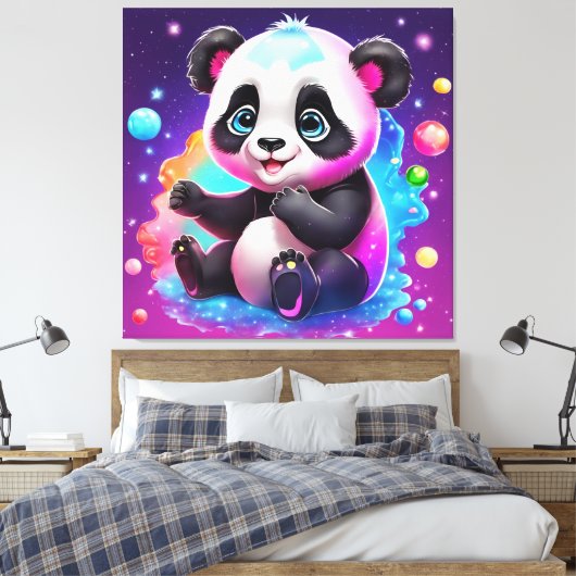 Baby Panda Leinwanddruck (Insitu (Schlafzimmer))