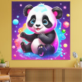 Baby Panda Leinwanddruck (Insitu (Wohnzimmer))