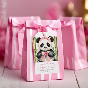 Baby Panda Mädchen Baby Shower Vielen Dank Beary V Geschenkanhänger