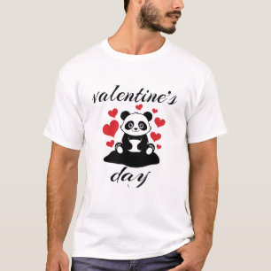 Baby Panda mit Herz für Valentinstag T-Shirt