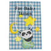 Baby Panda mit Moon und Stars Wrapping Paper Mittlere Geschenktüte (Vorderseite)
