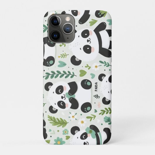 Baby-Panda-Muster Case-Mate iPhone Hülle (Rückseite)