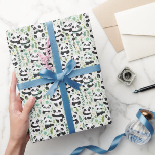 Baby-Panda-Muster Geschenkpapier