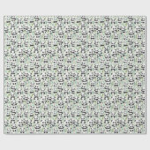 Baby-Panda-Muster Geschenkpapier (Flach)