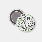 Baby-Panda-Muster Magnet (Vorderseite/Rückseite)