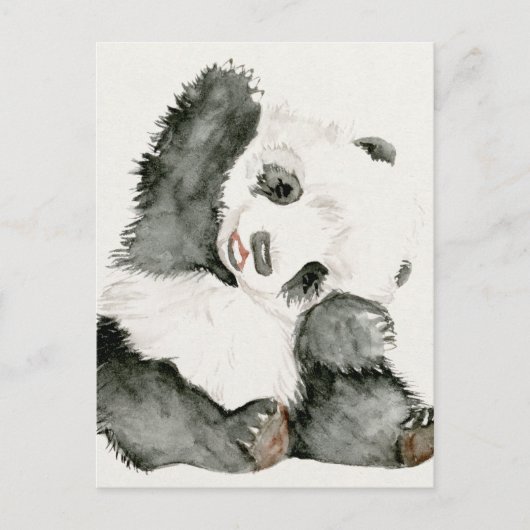 Baby Panda | Niedlich & Furry Postkarte (Vorderseite)